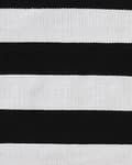 Miniatyrbilde 5 av 5: Teppe Svart Hvit Stoff 140 x 200 cm Innendørs Utendørs Stripemønster Moderne