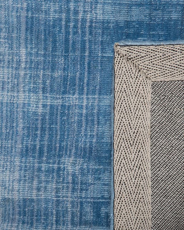 Teppe Grå Blå 140 x 200 cm Ombreeffekt Viskose Moderne Stue