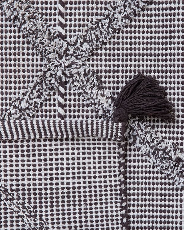 Teppe Brun 80 x 150 cm Geometrisk mønster med Dusker Orientalsk