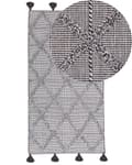 Miniatyrbilde 1 av 6: Teppe Brun 80 x 150 cm Geometrisk mønster med Dusker Orientalsk