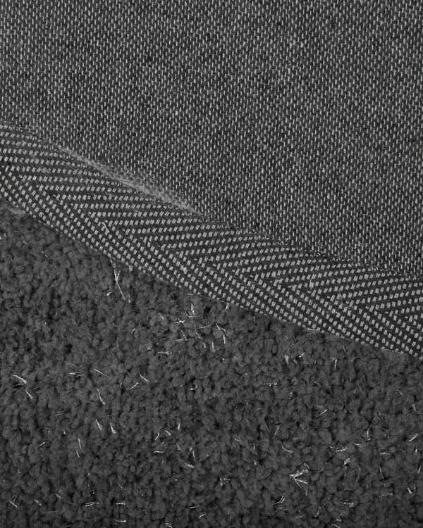 Teppe Mørkegrå Polyester Bomull 200 x 200 cm Shaggy Dekorativt Moderne Tilbehør Innredning