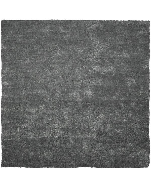 Teppe Mørkegrå Polyester Bomull 200 x 200 cm Shaggy Dekorativt Moderne Tilbehør Innredning