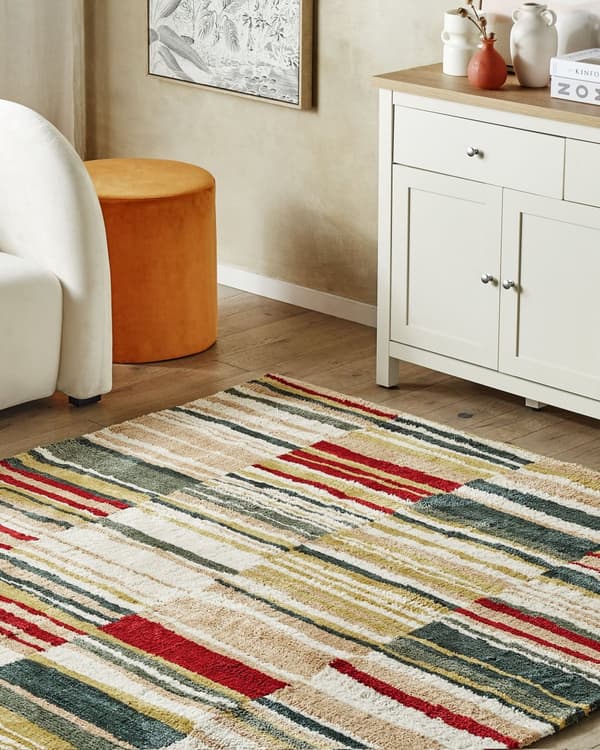 Gulvteppe Teppe Flerfarget 140 x 200 cm Flatvev
