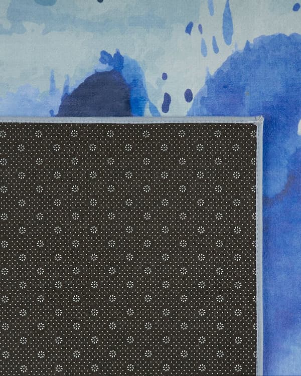 Teppe Flerfarget Polyester 160 x 230 cm Abstrakt mønster med malingsflekker Antiskli Moderne design Tilbehør Tekstiler
