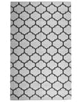 Miniatyrbilde 6 av 8: Gulvteppe Svart og Hvit Syntetisk Skinn 160 x 230 cm Rektangulær Moderne Design