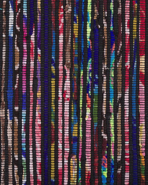 Teppe Mørk Flerfarget Bomull 160 x 230 cm Rektangulært Håndlaget Boho Eklektisk
