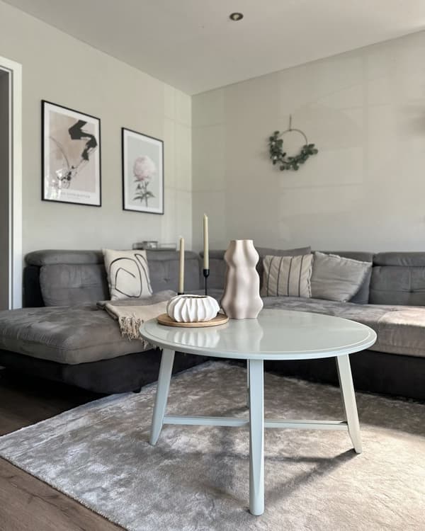 Gulvteppe Lysegrå Grå Viskose 160 x 230 cm Tuftet med lav luv Moderne Skandinavisk