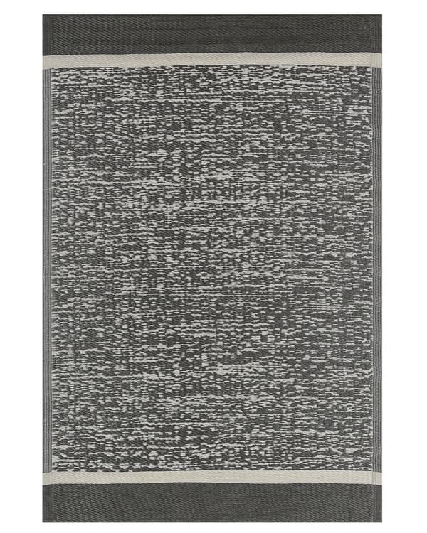 Utendørs Teppe Svart Hvit Syntetisk 120 x 180 cm Miljøvennlig Moderne Minimalistisk