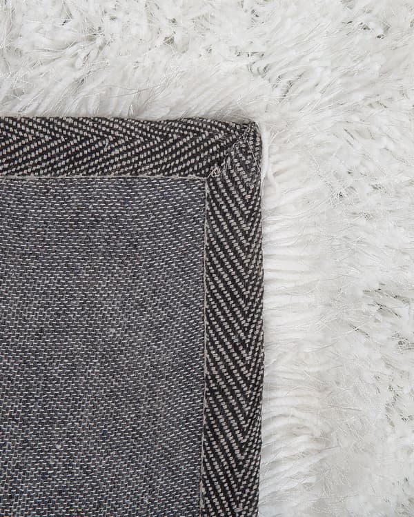 Teppe Hvit Polyester 200 x 300 cm Shaggy Mykt Dekorativt Soverom Stue Moderne