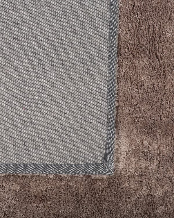 Teppe Lysebrun Bomull Polyester 200 x 200 cm Shaggy Dekorativt Tilbehør Innredning Stue Soverom Moderne