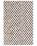 Miniatyrbilde 4 av 6: Teppe Brunt og Beige Kuskinn 140 x 200 cm Geometrisk Mønster med Lappeteppe