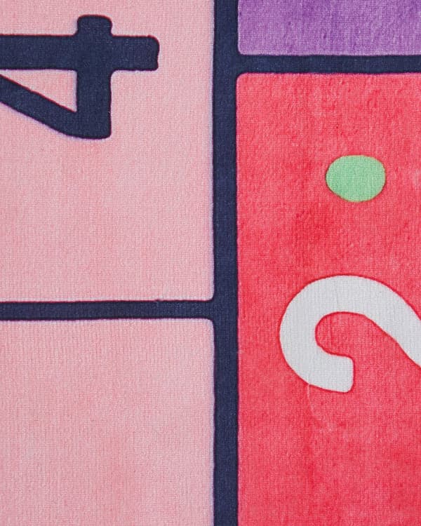 Rosa Hopscotch-mønster 80 x 150 cm Løpebånd med Lav Luv til Barn