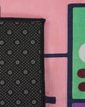 Miniatyrbilde 6 av 6: Rosa Hopscotch-mønster 80 x 150 cm Løpebånd med Lav Luv til Barn