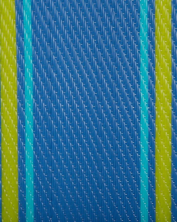 Uteteppe Blå Syntetisk 120 x 180 cm Stripete Mønster Miljøvennlig Moderne Minimalistisk
