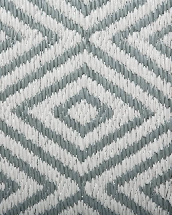Utendørsteppe Grønn Syntetisk 90 x 150 cm Diamantgeometrisk mønster Miljøvennlig Moderne Minimalistisk