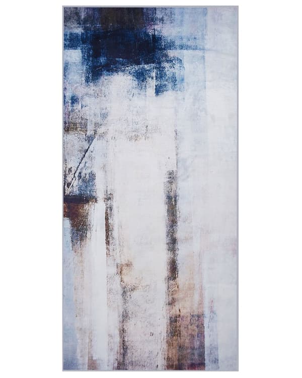 Teppe Brun Flerfarget 80 x 150 cm 3D-trykk Lav luv Modern