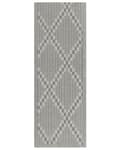 Miniatyrbilde 1 av 6: Utendørs Teppe Grå 60 x 105 cm Jacquardvevd Terrasse Innendørs Stue