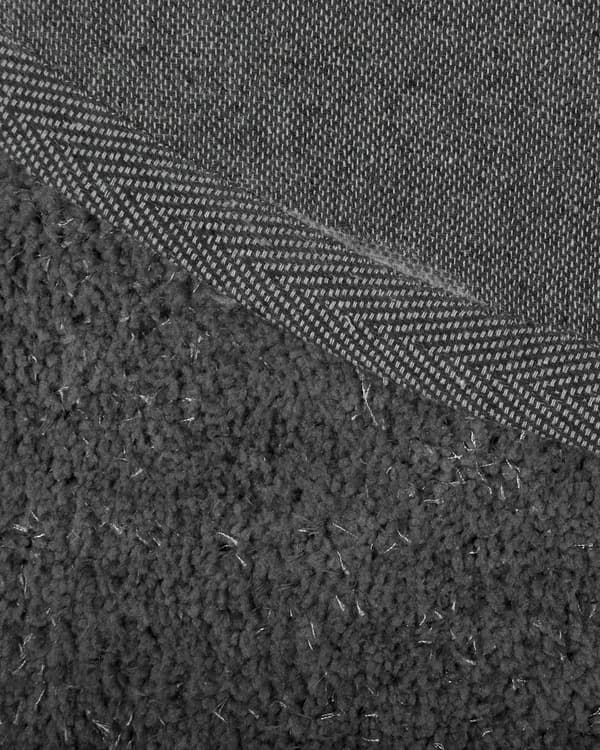 Teppe Mørkegrå Polyester Bomull 80 x 150 cm Shaggy Dekorativt Moderne Tilbehør Innredning