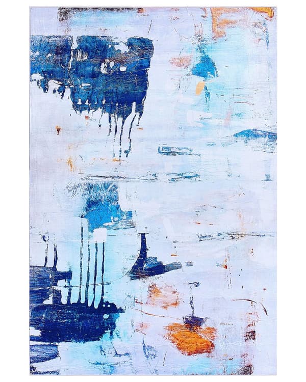 Teppe Flerfarget 160 x 230 cm Abstrakt Malingseffekt Trykt Lav Haug Moderne
