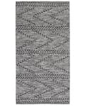 Miniatyrbilde 4 av 6: Teppe Svart med Hvit 80 x 150 cm Tufted Geometrisk Mønster