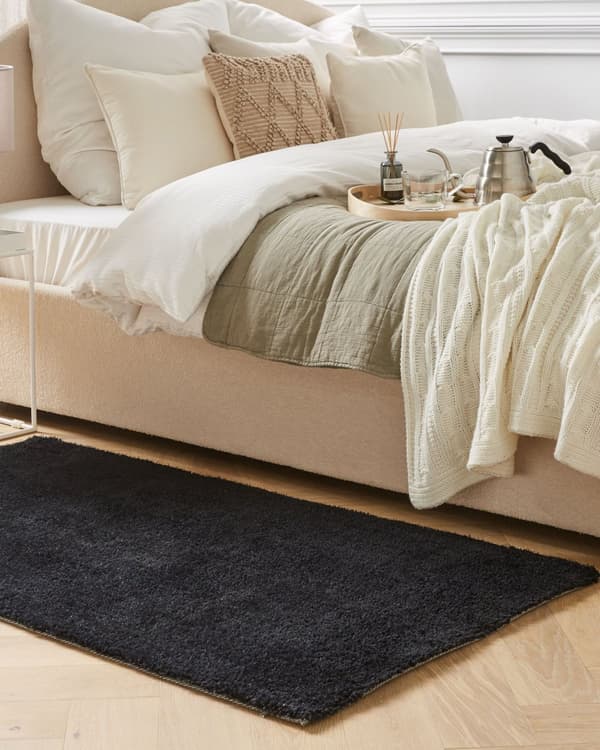 Teppe Rød Polyester Bomull 80 x 150 cm Shaggy Dekorativt Moderne Tilbehør Innredning