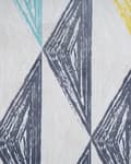 Miniatyrbilde 5 av 6: Grått og Gult Teppe med Trykt Geometrisk Mønster 80 x 150 cm med Lav Luv