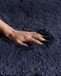 Miniatyrbilde 4 av 7: Teppe Blå Bomull Polyester 140 x 200 cm Shaggy Dekorativt Tilbehør Innredning Stue Soverom Moderne