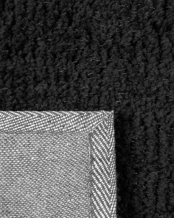 Teppe Svart Polyester Bomull 140 x 200 cm Shaggy Dekorativt Moderne Tilbehør Innredning