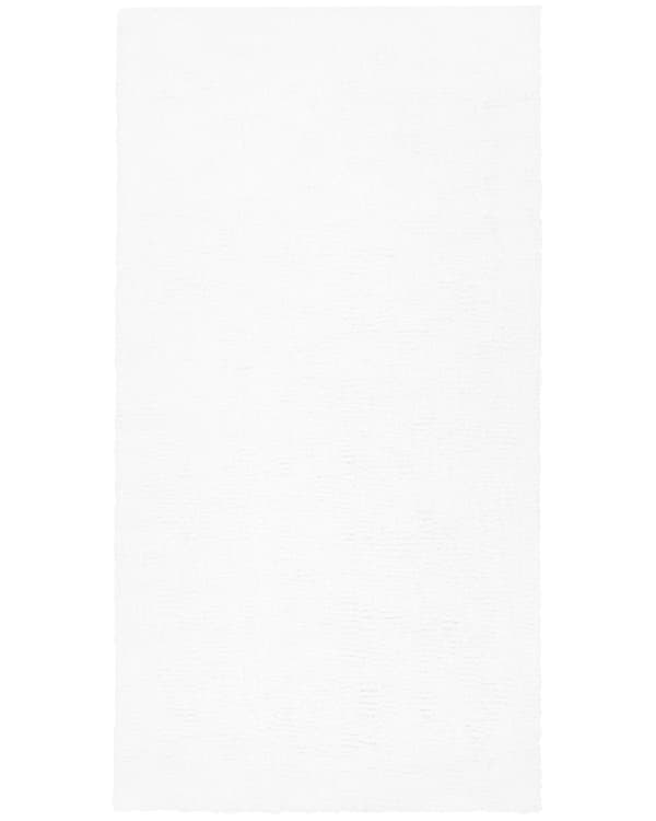 Teppe Hvit Polyester Bomull 80 x 150 cm Shaggy Dekorativt Moderne Tilbehør Innredning