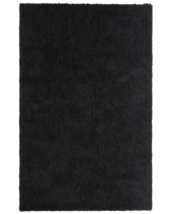 Teppe Svart Polyester Bomull 200 x 300 cm Shaggy Dekorativt Moderne Tilbehør Innredning