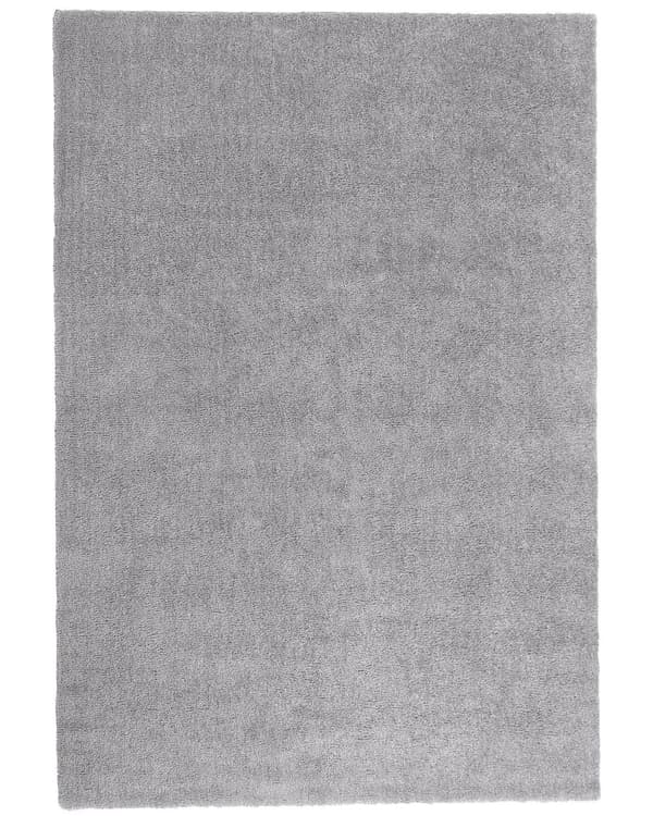 Teppe Lysegrå Polyester Bomull 140 x 200 cm Shaggy Dekorativt Moderne Tilbehør Innredning