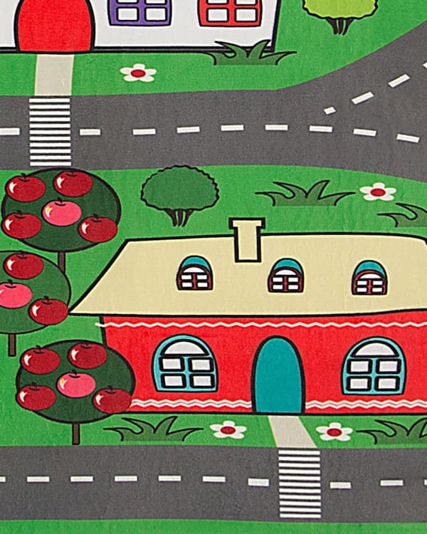 Teppe Grønt Polyester 80 x 150 cm City Veikart By Tema Gulvlekematte