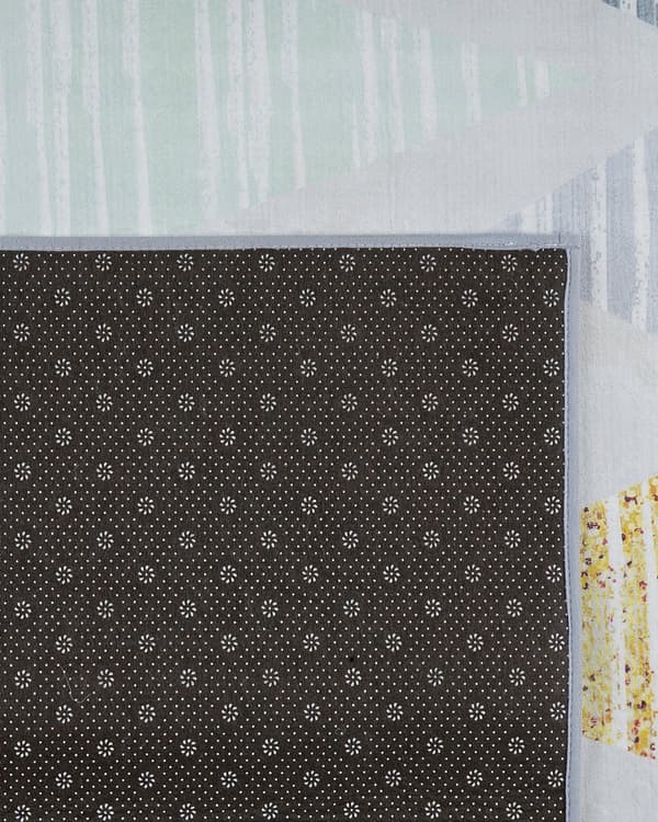 Gulvteppe Flerfarget 80 x 150 cm Polyester Geometrisk mønster Rektangulært