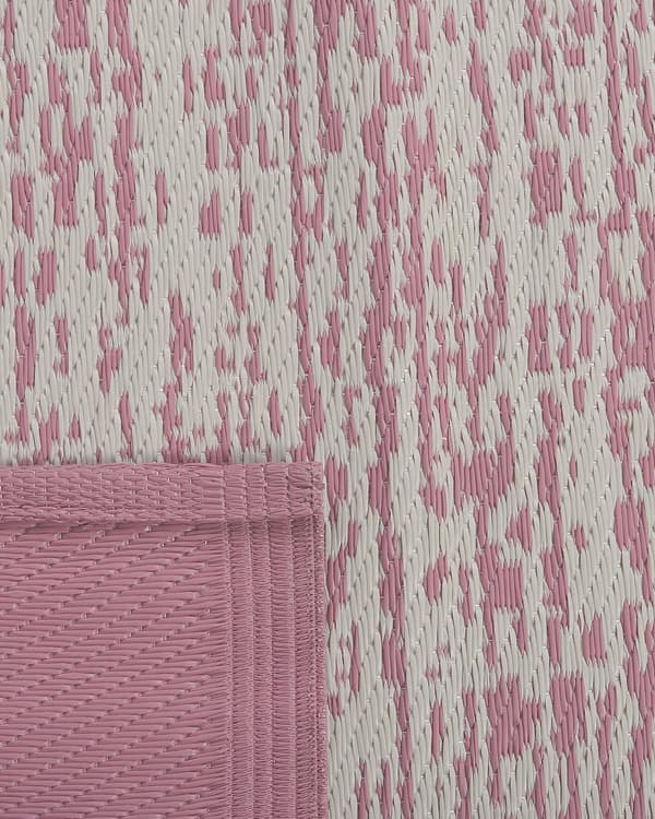 Utendørs Teppe Rosa Syntetisk 120 x 180 cm Miljøvennlig Moderne Minimalistisk