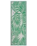 Miniatyrbilde 1 av 6: Utendørs Teppe Grønn Syntetisk 60 x 105 cm Palmeblad Blomstermønster Moderne Balkong