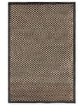 Miniatyrbilde 4 av 6: Gulvteppe Svart Beige 140 x 200 cm Geometrisk mønster Retro Jacquard Kuskinn