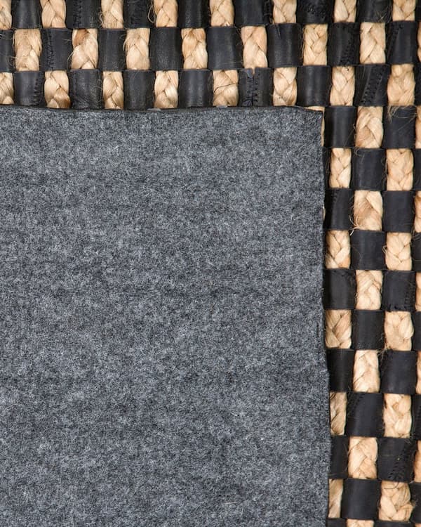 Gulvteppe Svart Beige 140 x 200 cm Geometrisk mønster Retro Jacquard Kuskinn