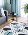 Miniatyrbilde 2 av 6: Teppe Flerfarget Polyester 160 x 230 cm Geometrisk mønster Rektangulært