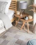 Miniatyrbilde 2 av 6: Teppe Flerfarget Polyester 80 x 150 cm Lappemønster Rektangulær form Middelhavsstil Tekstiler Dekorasjon