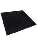 Miniatyrbilde 5 av 7: Teppe Svart Polyester Bomull 200 x 200 cm Shaggy Dekorativt Moderne Tilbehør Innredning