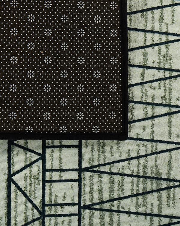 Teppe Svart og Grå Polyester 80 x 150 cm Geometrisk Mønster med Lav Lugg