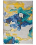 Miniatyrbilde 1 av 6: Teppe Flerfarget Polyester Stoff 160 x 230 cm Abstrakt mønster Antiskli Moderne Minimalistisk Stue