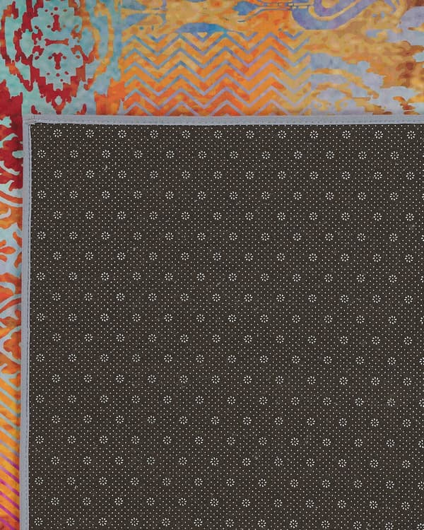 Teppe Flerfarget Polyester 80 x 150 cm Abstrakt mønster Gummibelagt underside Antiskli Moderne design Gulvteppe Tekstiler