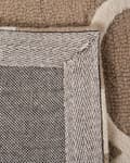 Miniatyrbilde 6 av 6: Teppe Beige Ull 160 x 230 cm Quatrefoil Mønster Håndtuftet Orientalsk Marokkansk Kløver