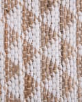 Miniatyrbilde 5 av 6: Teppe Beige Jute- og Bomullsblanding 140 x 200 cm Håndvevd Geometrisk Mønster
