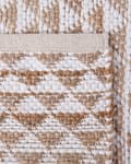 Miniatyrbilde 6 av 6: Teppe Beige Jute- og Bomullsblanding 140 x 200 cm Håndvevd Geometrisk Mønster