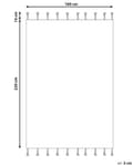 Miniatyrbilde 3 av 5: Teppe Hvit Svart Bomull 160 x 230 cm Geometrisk mønster Frynser Orientalsk Moderne