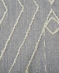 Miniatyrbilde 6 av 6: Teppe Grå Hvit Bomull 80 x 150 cm Frynser Geometrisk mønster Orientalsk Moderne Boho