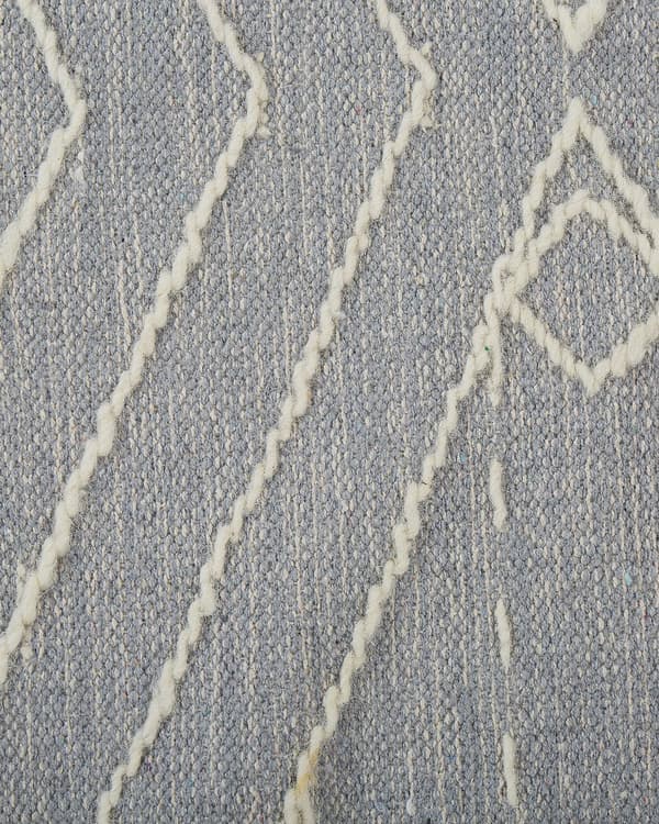Teppe Grå Hvit Bomull 80 x 150 cm Frynser Geometrisk mønster Orientalsk Moderne Boho