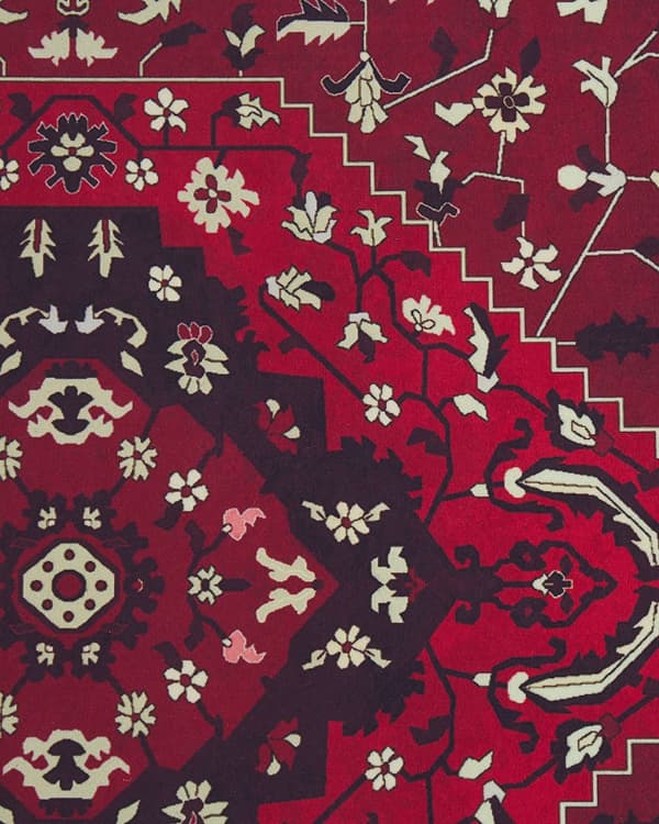 Teppe Rød Polyester 80 x 300 cm Løper Antiskli Orientalsk Gang Kjøkken Dekorativt tilbehør
